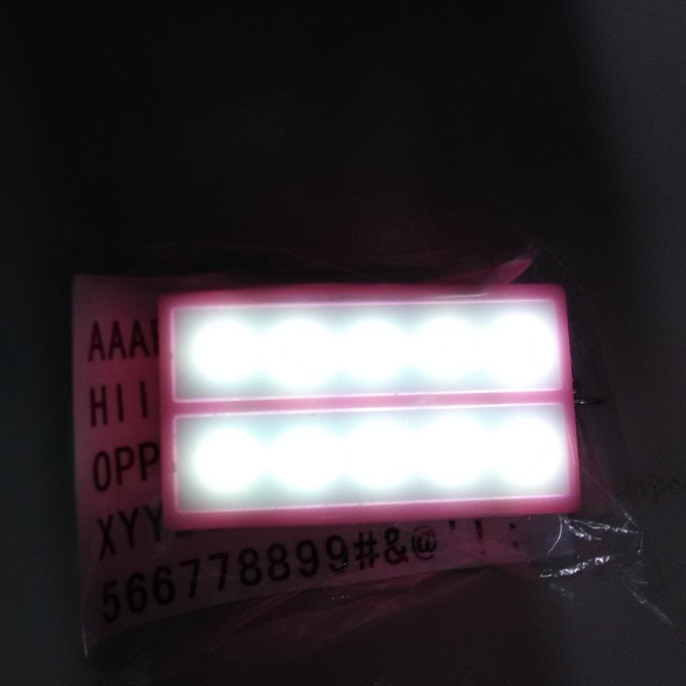 Pink mini light box keychain